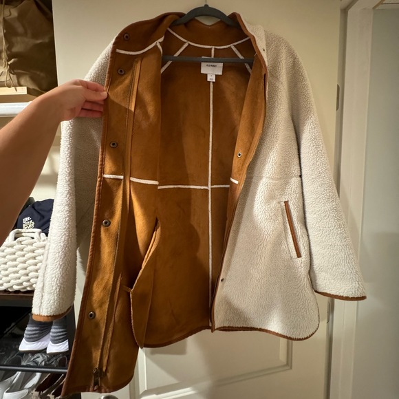Women’s Sherpa & Suede Old Navy Jacket - Picture 4 of 11
